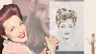 Vintage 1940s Hairstyle Tutorials  from Glamourdaze [upl. by Noyahs210]