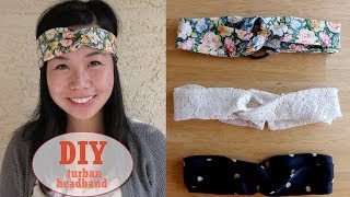 DIY Sew Easy Turban Headband Tutorial  Sew Easy Please [upl. by Aihsetel]