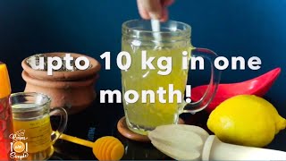 Weight Loss Drink  Helps To Reduce 10 Kg In One Month  Recipes are Simple [upl. by Htezil]