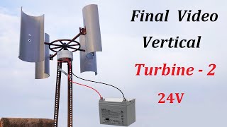 Make 12V  24V 400W Alternator Powered Wind Turbine Generator  Part  2 [upl. by Irb]