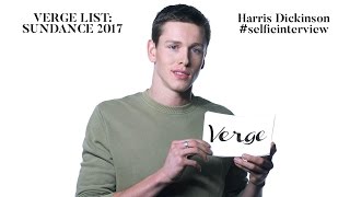 Harris Dickinson selfieinterview Verge List Sundance 2017 [upl. by Nauht]