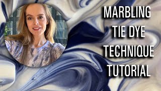 MARBLE TIE DYE TECHNIQUE FOR BEGINNERS [upl. by Currie850]