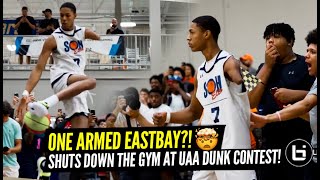 Hansel Emmanuel One Arm EASTBAY Shuts Gym Down Under Armour Dunk Contest Highlights [upl. by Helprin]