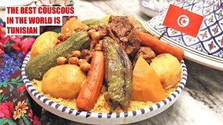 Tunisian Couscous Recipe  The Traditional method  How to make a couscous [upl. by Ellerey340]