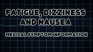 Anxiety and Nausea Symptoms Causes amp Relief [upl. by Ketchan]