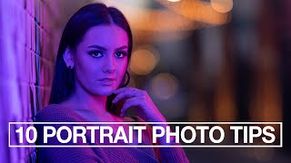 10 Portrait Photography Tips for Beginners [upl. by Sholom392]