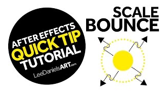 After Effects Tutorial  QUICK TIP  Scale Bounce [upl. by Wilmott]