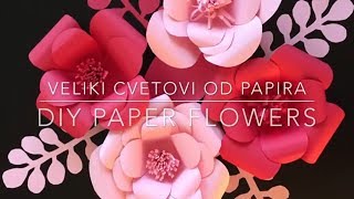 Napravi Sam  Cvetovi od Papira  Dekoracija za proslave DIY  Paper Flowers [upl. by Cristiano547]