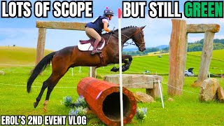 SCOPEY YOUNG HORSE BUT STILL VERY GREEN  EROLS SECOND EVENT  VLOG 152 [upl. by Sigfried]