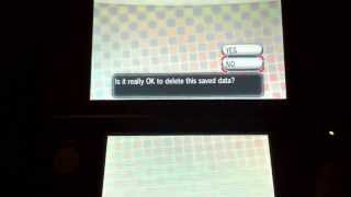 How to delete saved data on Pokemon X and Y [upl. by Celina]