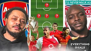 TroopzTV and Akinfenwa Pick Their ALL TIME Arsenal amp Liverpool Combined XI [upl. by Shanan]