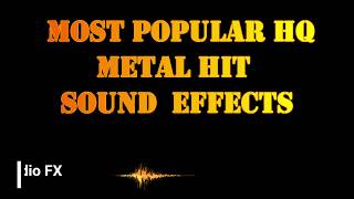 metal hit Impact metal hit sound effect HQStudio FX [upl. by Gladdie823]