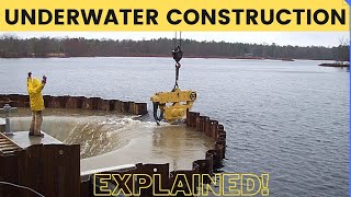 How Underwater Structures are Built Cofferdam Explained [upl. by Ursala197]