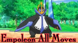 Empoleon All Attacks amp Moves Pokemon [upl. by Granny]