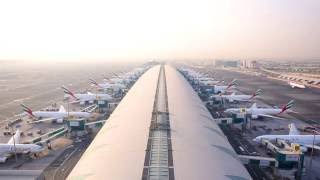 Emirates Fleet at Dubai International  Timelapse Emirates Airline [upl. by Nivrek]