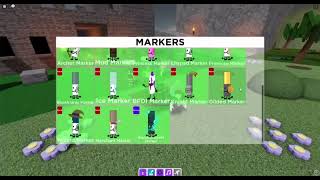 Washable Kingdom Markers  Roblox Find The Markers [upl. by Ahtaga]