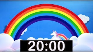 Rainbow Timer 20 Minutes with Music Countdown Timer [upl. by Curran64]