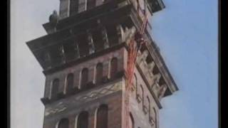 Fred Dibnah How to climb a chimney overhang at 50 [upl. by Atnuahs197]