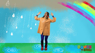 Preschool Learn to Dance Drip Drop Rain [upl. by Troyes]