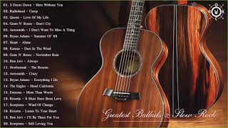 Acoustic Rock  Greatest Ballads amp Slow Rock Songs 80s  90s [upl. by Enylodnewg]