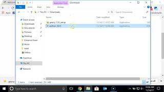 Installing Python and Geany on Windows 10 [upl. by Elehcin244]