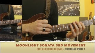 Moonlight Sonata  3rd movement   TUTORIAL w TAB  guitar lesson Part 1 [upl. by Yeldarb]