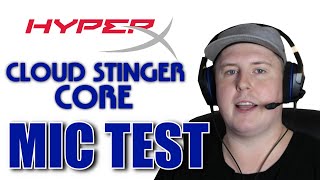 HyperX Cloud Stinger Core Microphone Test [upl. by Ahsait]