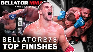 Brutal Finishes from Bellator 273 Fighters  Bellator MMA [upl. by Ynad233]