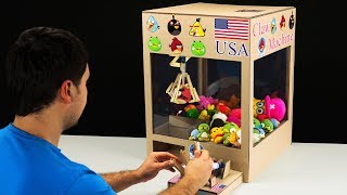 How to Make Hydraulic Claw Machine from Cardboard [upl. by Lancaster621]