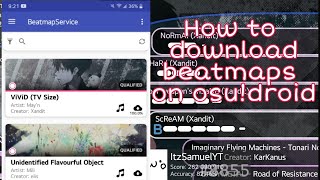 osudroid how to download beatmaps 2021 updated [upl. by Martineau14]