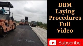 Dense Bituminous Macadam Laying ProcedureComplete process of DBM and BC LayingDBM Laying Process [upl. by Adoh]