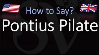 How to pronounce Pontius Pilate CORRECTLY What does Pontius Pilate mean [upl. by Horwitz788]