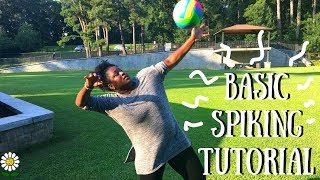 HOW TO SPIKE A VOLLEYBALL  For Beginners [upl. by Nana]