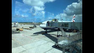 BA2157  British Airways B777  Landing Antigua [upl. by Assyram]