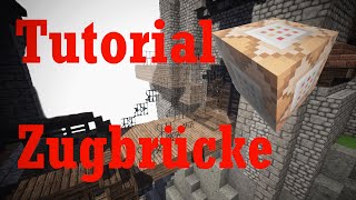 Minecraft Tutorial Zugbrücke Drawbridge Command Block  01  02 [upl. by Thursby307]