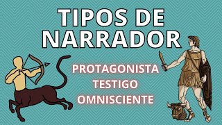 TIPOS DE NARRADOR  Protagonista Testigo Omnisciente [upl. by Bohlen]