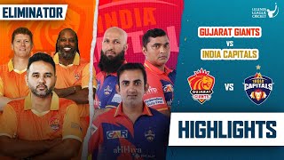 Gujarat Giants VS India Capitals  Eliminator Highlights Match  Legends League cricket 2023 [upl. by Eusebio426]