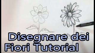 Come disegnare dei Fiori Tutorial [upl. by Docia27]