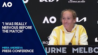 Mirra Andreeva Press Conference  Australian Open 2024 Second Round [upl. by Thissa]