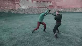 Akademia Szermierzy  Fior di Battaglia medieval longsword techniques [upl. by Yruam]