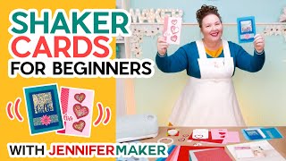 Shaker Cards for Beginners  From Start to Finish Tutorial Using the Cricut [upl. by Ailati]