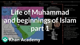 Life of Muhammad and beginnings of Islam part 1  World History  Khan Academy [upl. by Hoxie403]