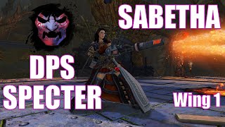 GW2  Sabetha  DPS Specter  Raid Wing 1  Guild Wars 2 Build  End Of Dragons [upl. by Aicilram952]