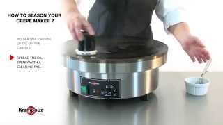 How to maintain amp season your crepe maker  Krampouz [upl. by Adamsen]