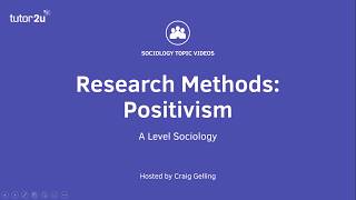 Research Methods Positivism Sociology Theory amp Methods [upl. by Vanzant]