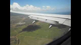 Landing at Kahului Airport Maui Hawaii [upl. by Yssirc]