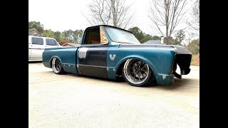 Finnegans Garage Ep67 Did I Just Install the Widest Front Wheels on a Chevy C10 Ever [upl. by Liamsi]