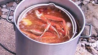 Cajun Seafood Boil  Snow Crab Legs amp Shrimp quotDIYquot [upl. by Akerley661]