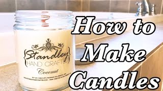 How to make scented candles  Candle making basics 101 [upl. by Aissatsan]