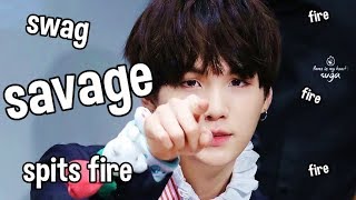 SAVAGE SUGA the guy who spits fire AGUSTD [upl. by Purington]